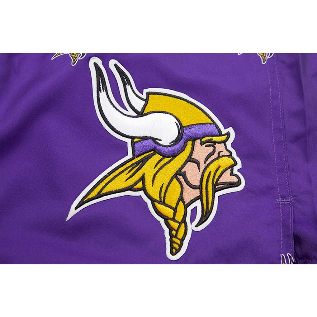 Pro Standard Allover Print Mini Logo Shorts - Minnesota Vikings Shorts