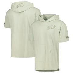 Pro Standard Neutrals Short Sleeve Pullover Hoodie - Buffalo Bills Hoodies