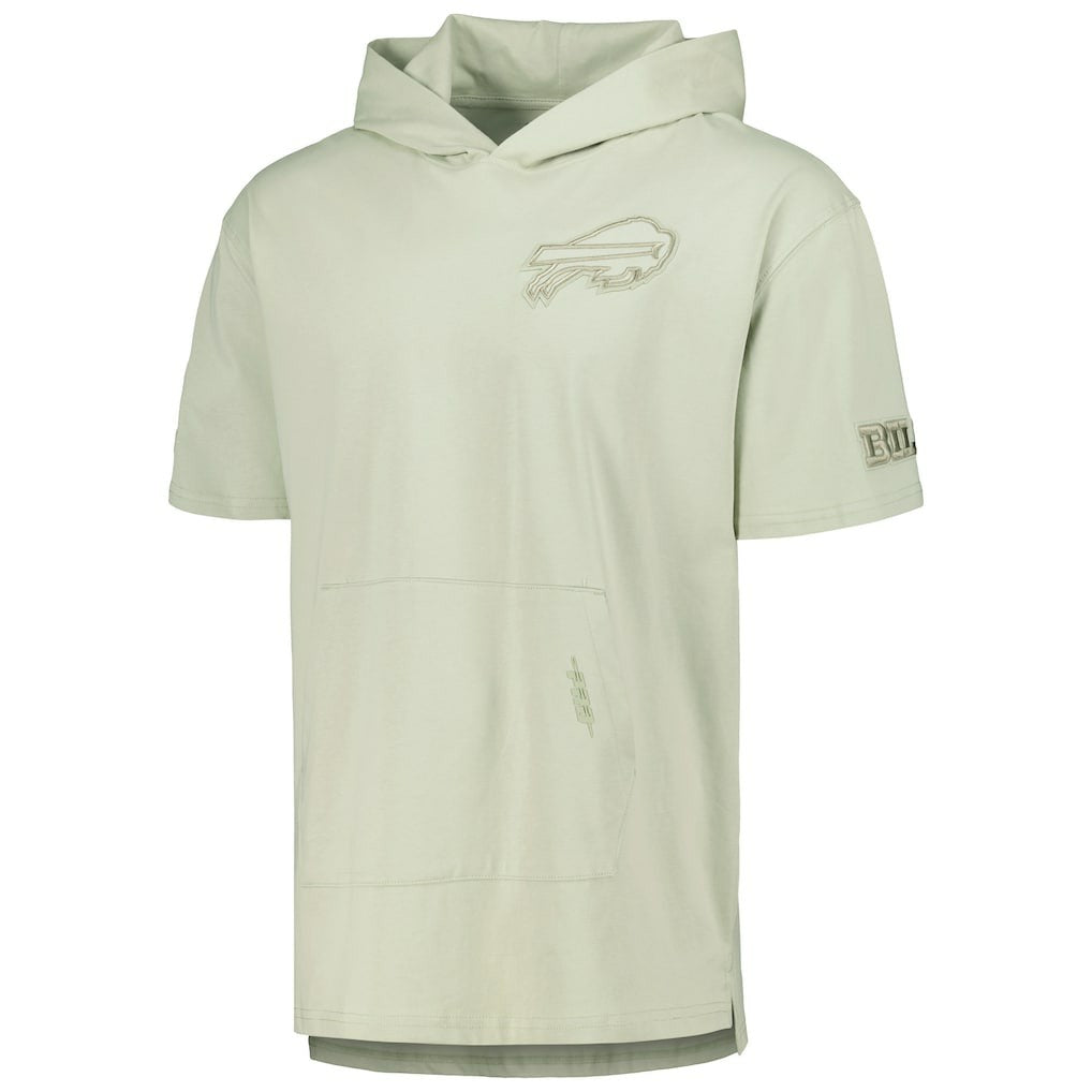 Pro Standard Neutrals Short Sleeve Pullover Hoodie - Buffalo Bills Hoodies