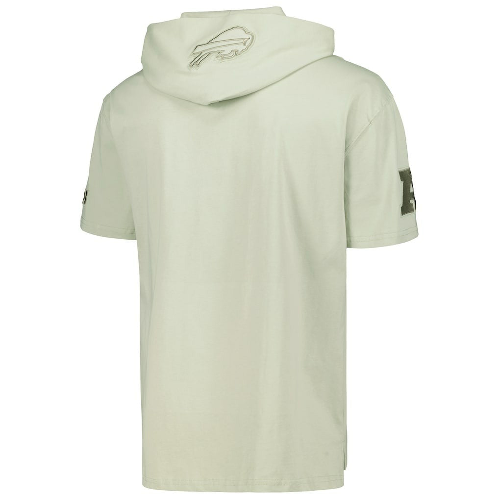 Pro Standard Neutrals Short Sleeve Pullover Hoodie - Buffalo Bills Hoodies