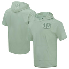 Pro Standard Neutrals Short Sleeve Pullover Hoodie - Cincinnati Bengals Hoodies