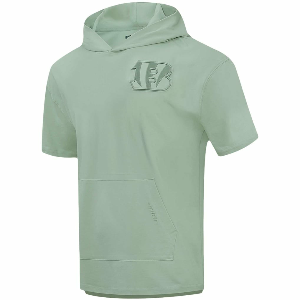 Pro Standard Neutrals Short Sleeve Pullover Hoodie - Cincinnati Bengals Hoodies