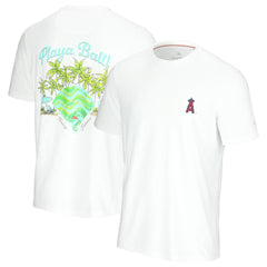White Los Angeles Angels Tommy Bahama Playa Ball T-Shirt