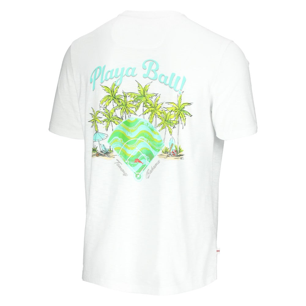White Los Angeles Angels Tommy Bahama Playa Ball T-Shirt