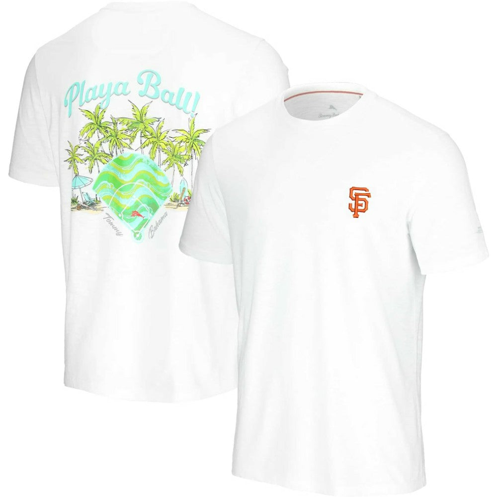 White San Francisco Giants Tommy Bahama Playa Ball T-Shirt