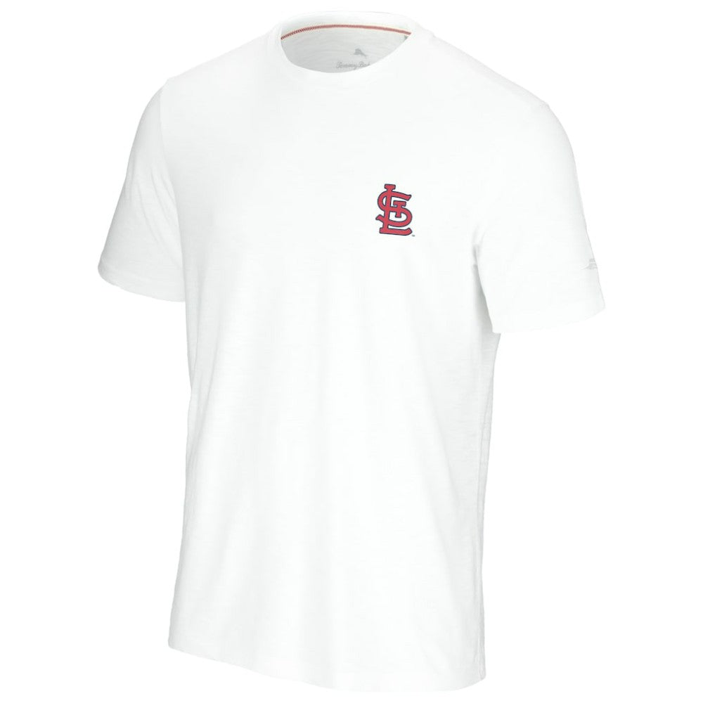White St. Louis Cardinals Tommy Bahama Playa Ball T-Shirt