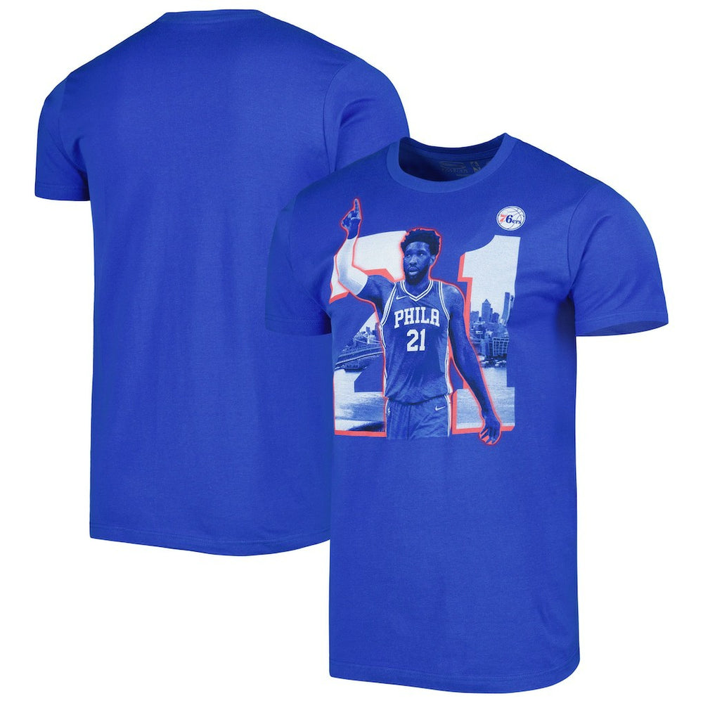 Joel Embiid Philadelphia 76ers Stadium Essentials Unisex Player Skyline T-Shirt