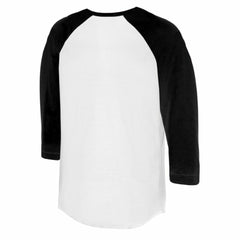 White/Black Baltimore Orioles Tiny Turnip Women's James 3/4-Sleeve Raglan T-Shirt
