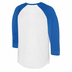 White/Royal Chicago Cubs Tiny Turnip Women's Kate 3/4-Sleeve Raglan T-Shirt