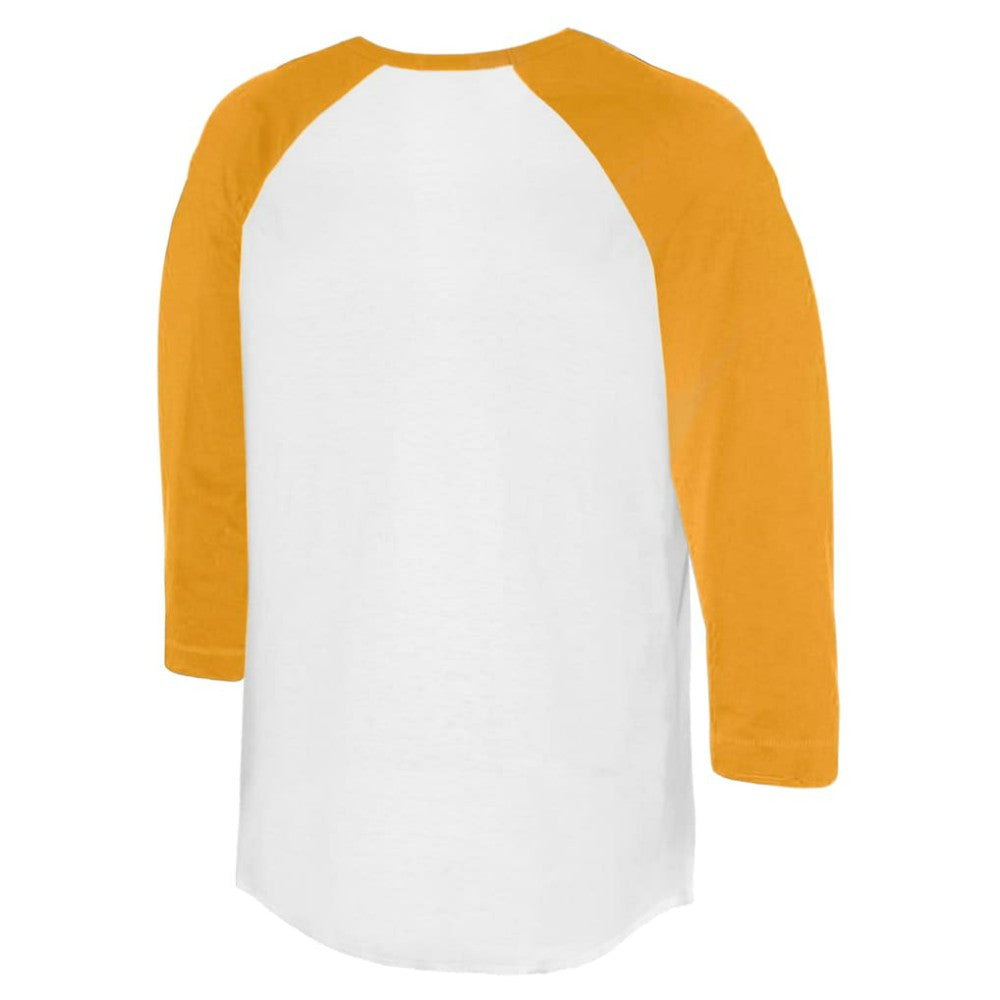 White/Gold San Diego Padres Tiny Turnip Women's Stacked 3/4-Sleeve Raglan T-Shirt