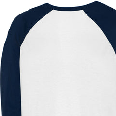 White/Navy Minnesota Twins Tiny Turnip Unisex Sundae Helmet 3/4-Sleeve Raglan T-Shirt