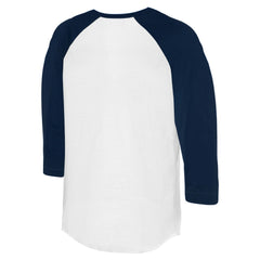 White/Navy Minnesota Twins Tiny Turnip Unisex Triple Scoop 3/4-Sleeve Raglan T-Shirt