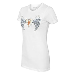 White San Francisco Giants Tiny Turnip Women's Angel Wings T-Shirt