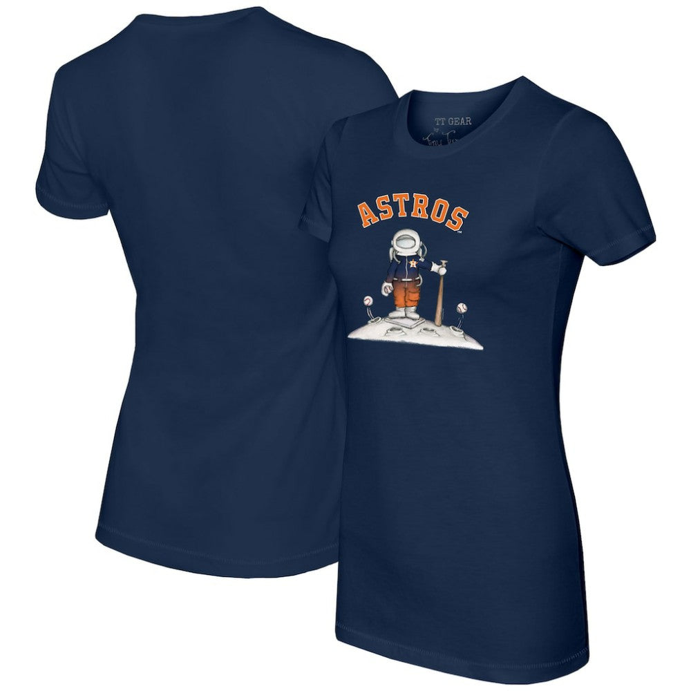 Navy Houston Astros Tiny Turnip Women's Astronaut T-Shirt