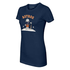 Navy Houston Astros Tiny Turnip Women's Astronaut T-Shirt