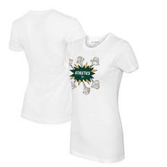 White Athletics Tiny Turnip Women's Baseball Pow T-Shirt
