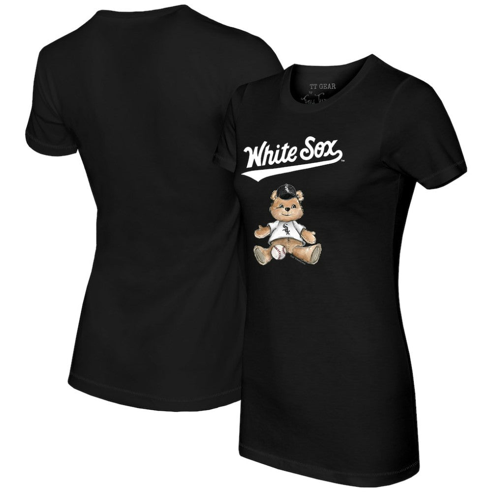 Black Chicago White Sox Tiny Turnip Women's Teddy Boy T-Shirt