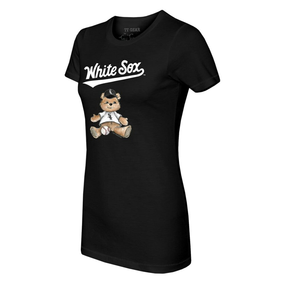 Black Chicago White Sox Tiny Turnip Women's Teddy Boy T-Shirt