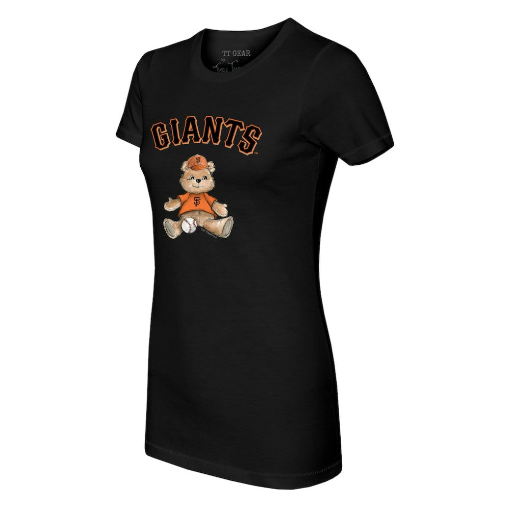 Black San Francisco Giants Tiny Turnip Women's Teddy Boy T-Shirt