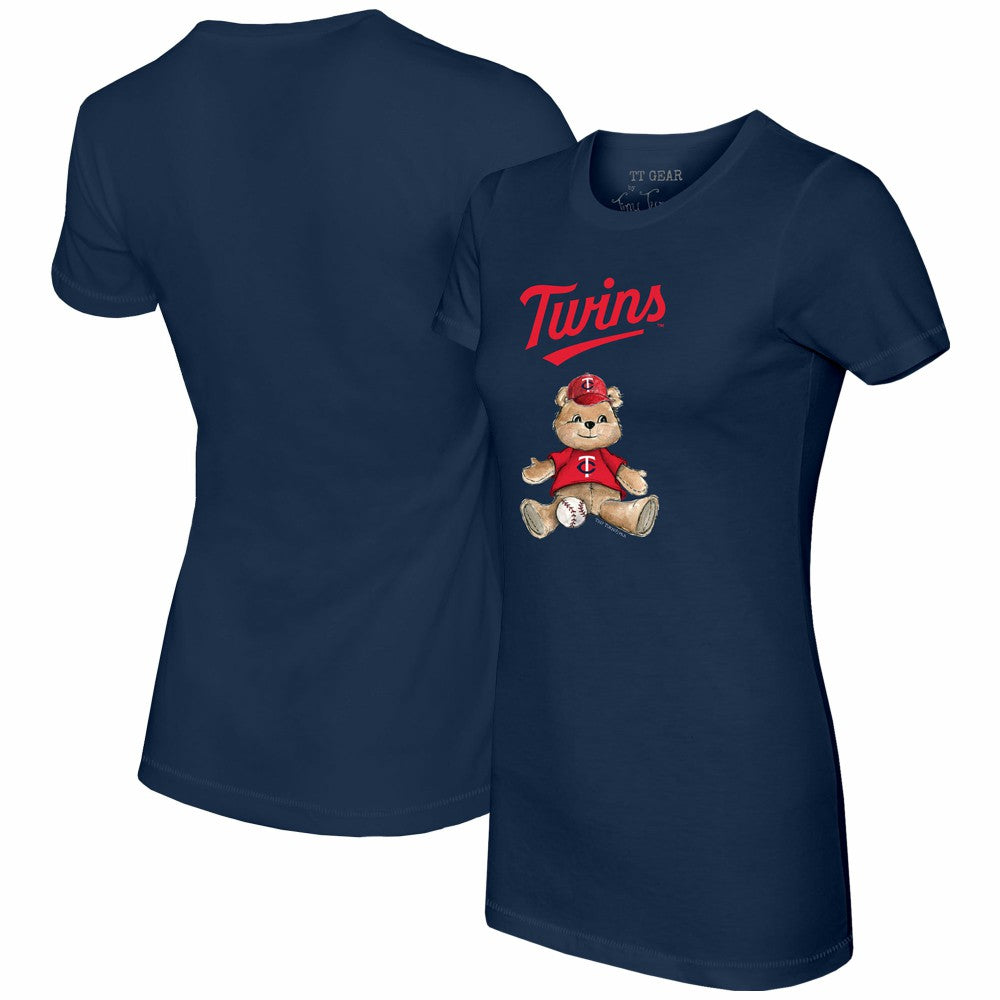 Navy Minnesota Twins Tiny Turnip Women's Teddy Boy T-Shirt