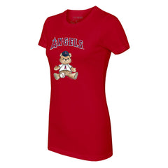 Red Los Angeles Angels Tiny Turnip Women's Teddy Boy T-Shirt