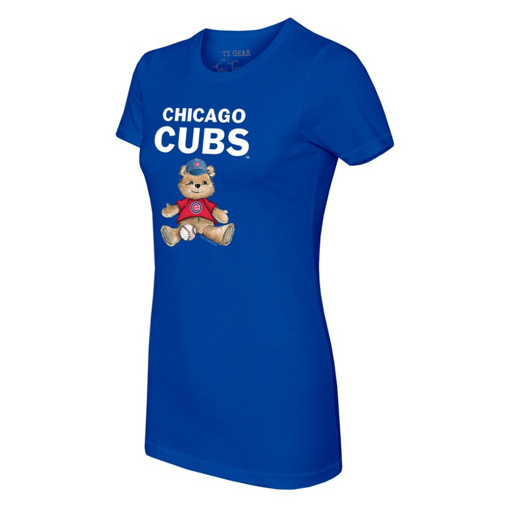 Royal Chicago Cubs Tiny Turnip Women's Teddy Boy T-Shirt