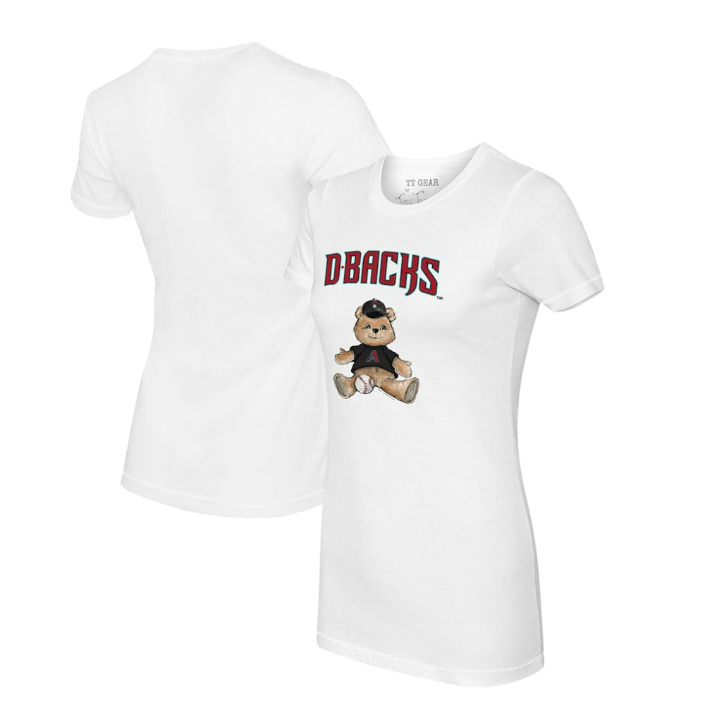 White Arizona Diamondbacks Tiny Turnip Women's Teddy Boy T-Shirt