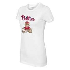White Philadelphia Phillies Tiny Turnip Women's Teddy Boy T-Shirt