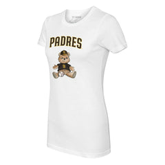 White San Diego Padres Tiny Turnip Women's Teddy Boy T-Shirt