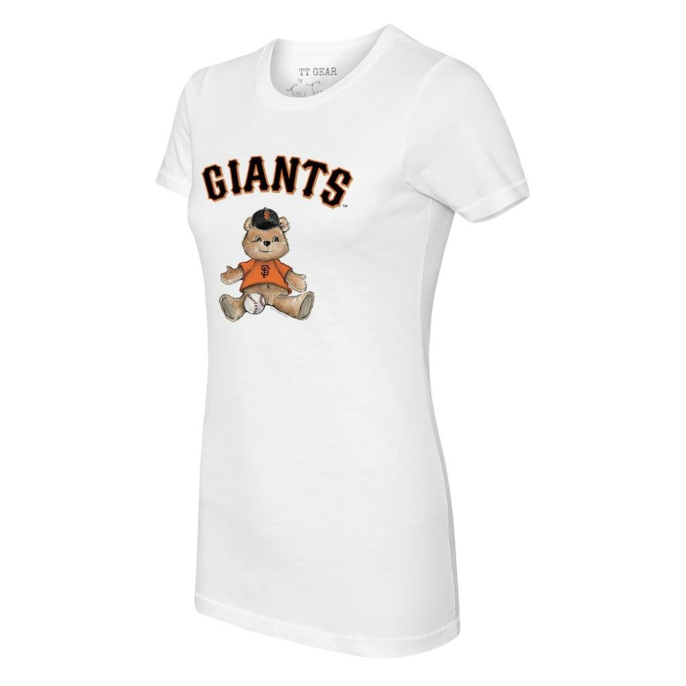 White San Francisco Giants Tiny Turnip Women's Teddy Boy T-Shirt