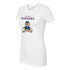 White Texas Rangers Tiny Turnip Women's Teddy Boy T-Shirt