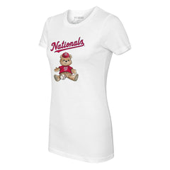 White Washington Nationals Tiny Turnip Women's Teddy Boy T-Shirt