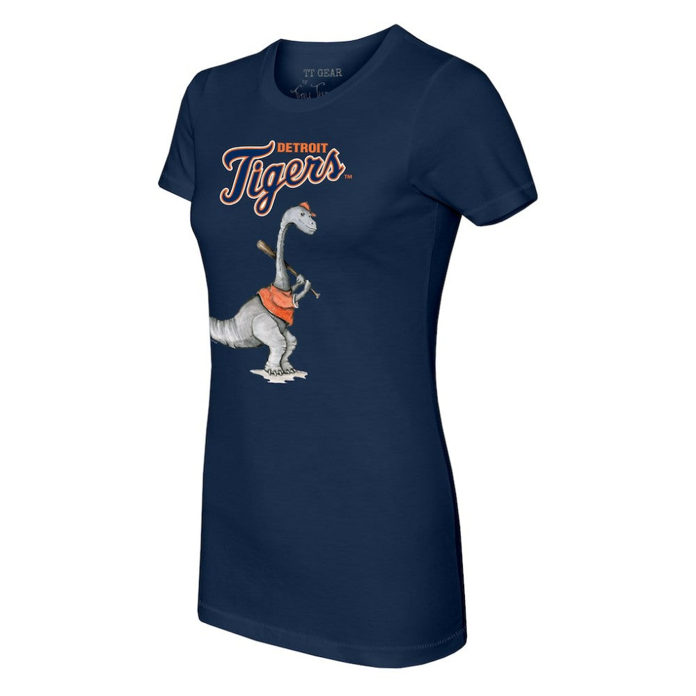 Navy Detroit Tigers Tiny Turnip Women's Bronto T-Shirt