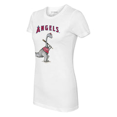 White Los Angeles Angels Tiny Turnip Women's Bronto T-Shirt