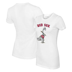 White Boston Red Sox Tiny Turnip Women's Bronto T-Shirt