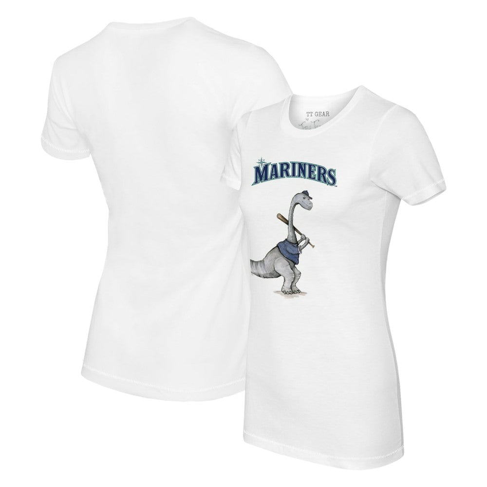White Seattle Mariners Tiny Turnip Women's Bronto T-Shirt