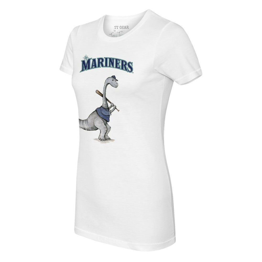 White Seattle Mariners Tiny Turnip Women's Bronto T-Shirt