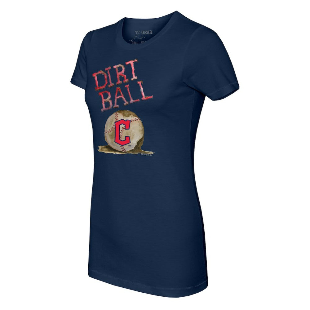 Navy Cleveland Guardians Tiny Turnip Women's Dirt Ball T-Shirt