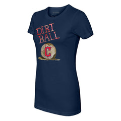 Navy Cleveland Guardians Tiny Turnip Women's Dirt Ball T-Shirt
