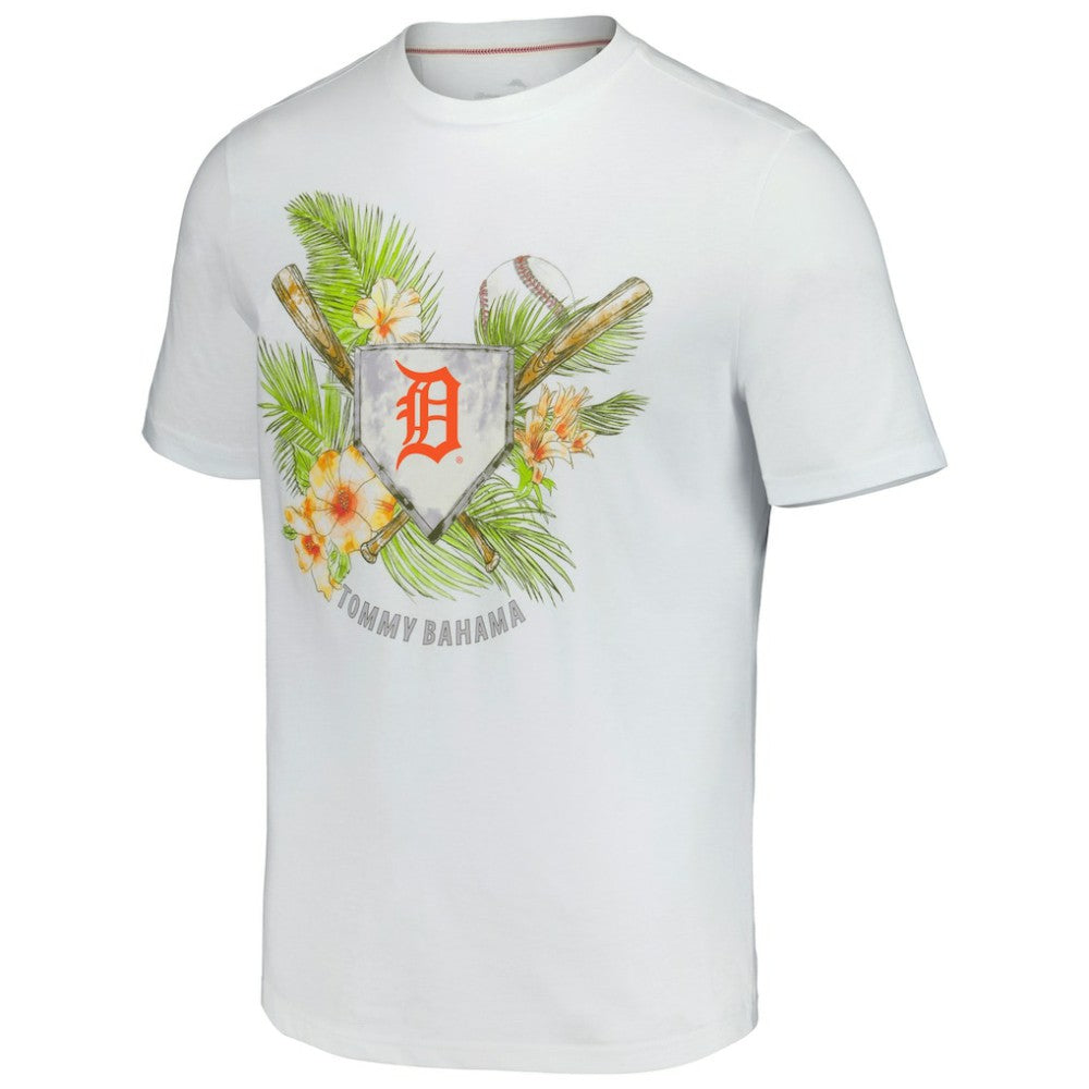 White Detroit Tigers Tommy Bahama Island League T-Shirt
