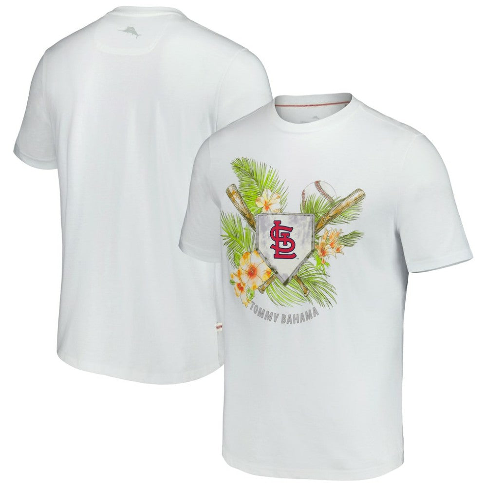 White St. Louis Cardinals Tommy Bahama Island League T-Shirt