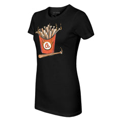 Black Baltimore Orioles Tiny Turnip Women's Hot Bats T-Shirt
