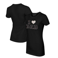 Black Arizona Diamondbacks Tiny Turnip Women's I Love Dad T-Shirt