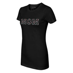 Black Arizona Diamondbacks Tiny Turnip Women's Logo Mom T-Shirt