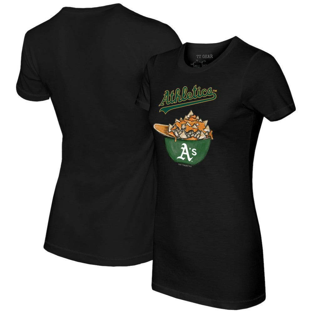 Black Athletics Tiny Turnip Women's Nacho Helmet T-Shirt