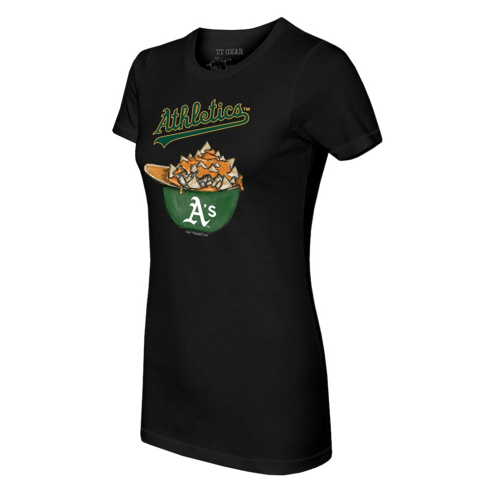 Black Athletics Tiny Turnip Women's Nacho Helmet T-Shirt