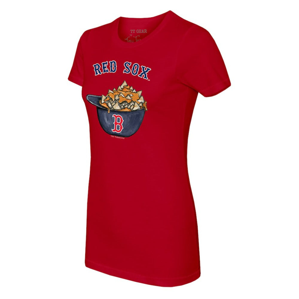 Red Boston Red Sox Tiny Turnip Women's Nacho Helmet T-Shirt