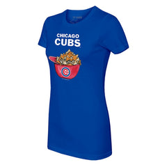 Royal Chicago Cubs Tiny Turnip Women's Nacho Helmet T-Shirt