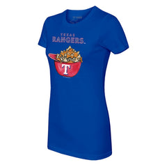 Royal Texas Rangers Tiny Turnip Women's Nacho Helmet T-Shirt