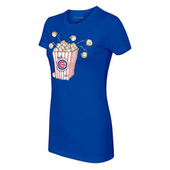 Royal Chicago Cubs Tiny Turnip Women's Popcorn T-Shirt